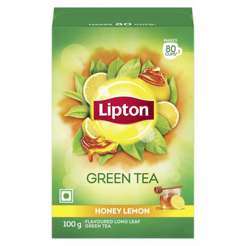 Lipton Honey Lemon Flavoured Loose Green Tea 100g Pack (Makes 80 cups)