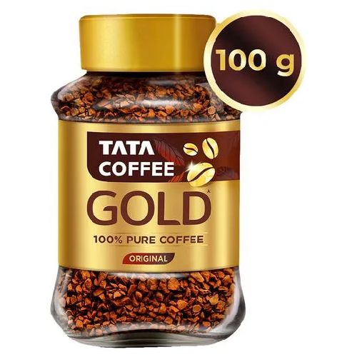 Tata Coffee Gold 100% Pure Coffee Original 100Gm Glass Bottle