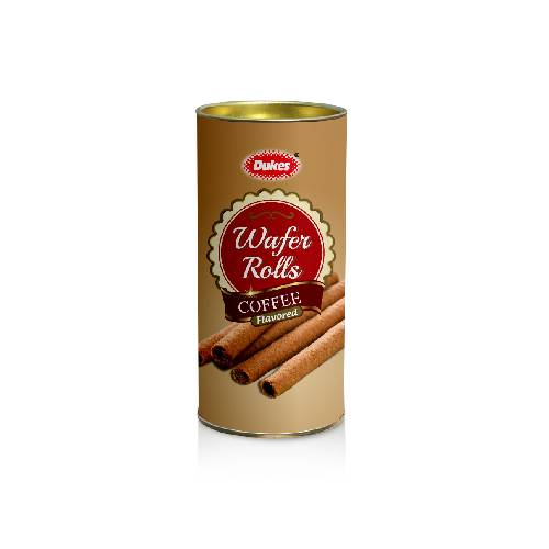 DUKES WAFFY ROLLS COFFEE FLAVOURED TIN 120gm