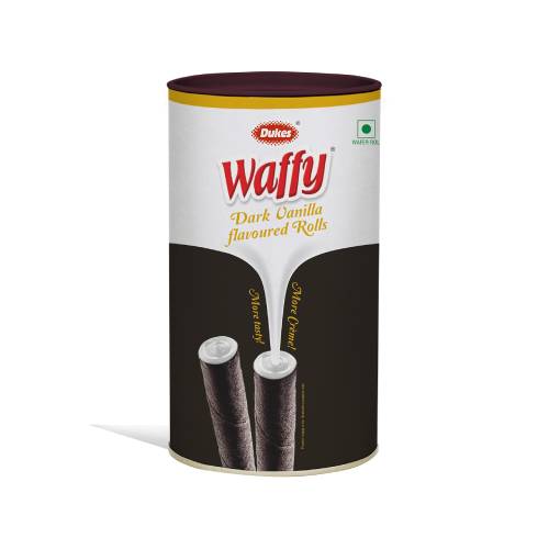 WAFFY ROLLS DARK VANILLA CANISTER 300gm