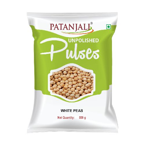 PATANJALI UNPOLISHED WHITE PEAS 500gm